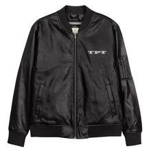 Load image into Gallery viewer, TPT Logo/Original Logo Leather Bomber Jacket - Image #1