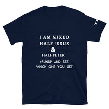 Load image into Gallery viewer, Half Jesus Half Peter Short-Sleeve Unisex T-Shirt